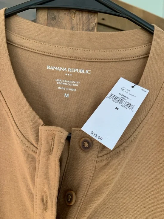 Banana Republic Women's Henley Shirt - Picture 2 of 3